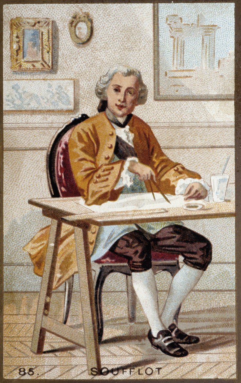 Portrett av Germain Soufflot (1713-1780), fransk arkitekt. av French School