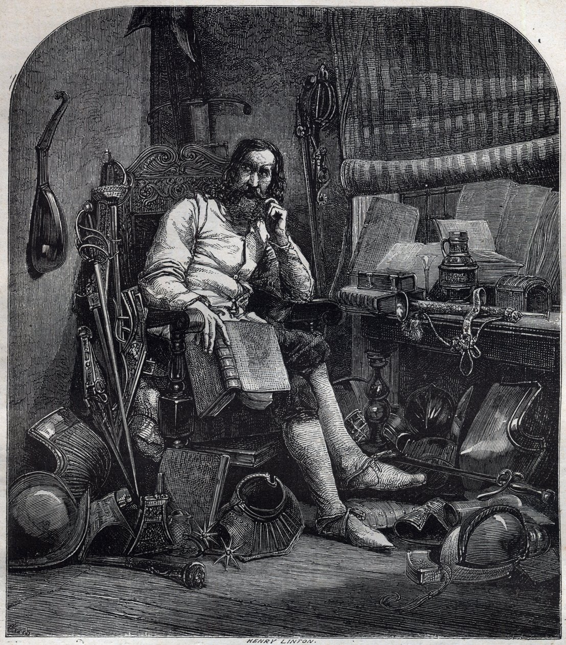Portrett av Gjergj Kastrioti Skanderbeg (eller George Scanderbeg) Georges Scanderberg av French School