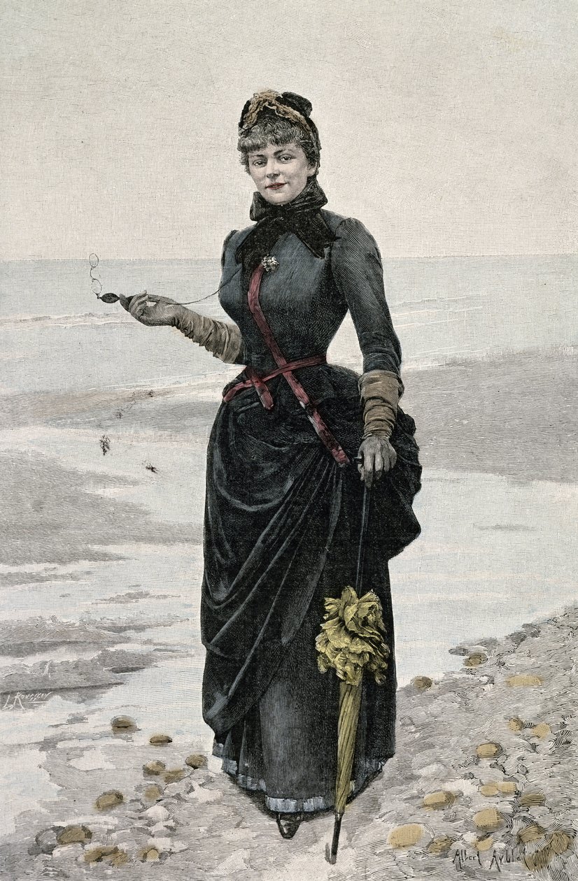 Portrett av Gyp (Sibylle Gabrielle Marie Antoinette Riquetti de Mirabeau, grevinne av Martel de Janville) (1849-1932), fransk forfatter Fren av French School