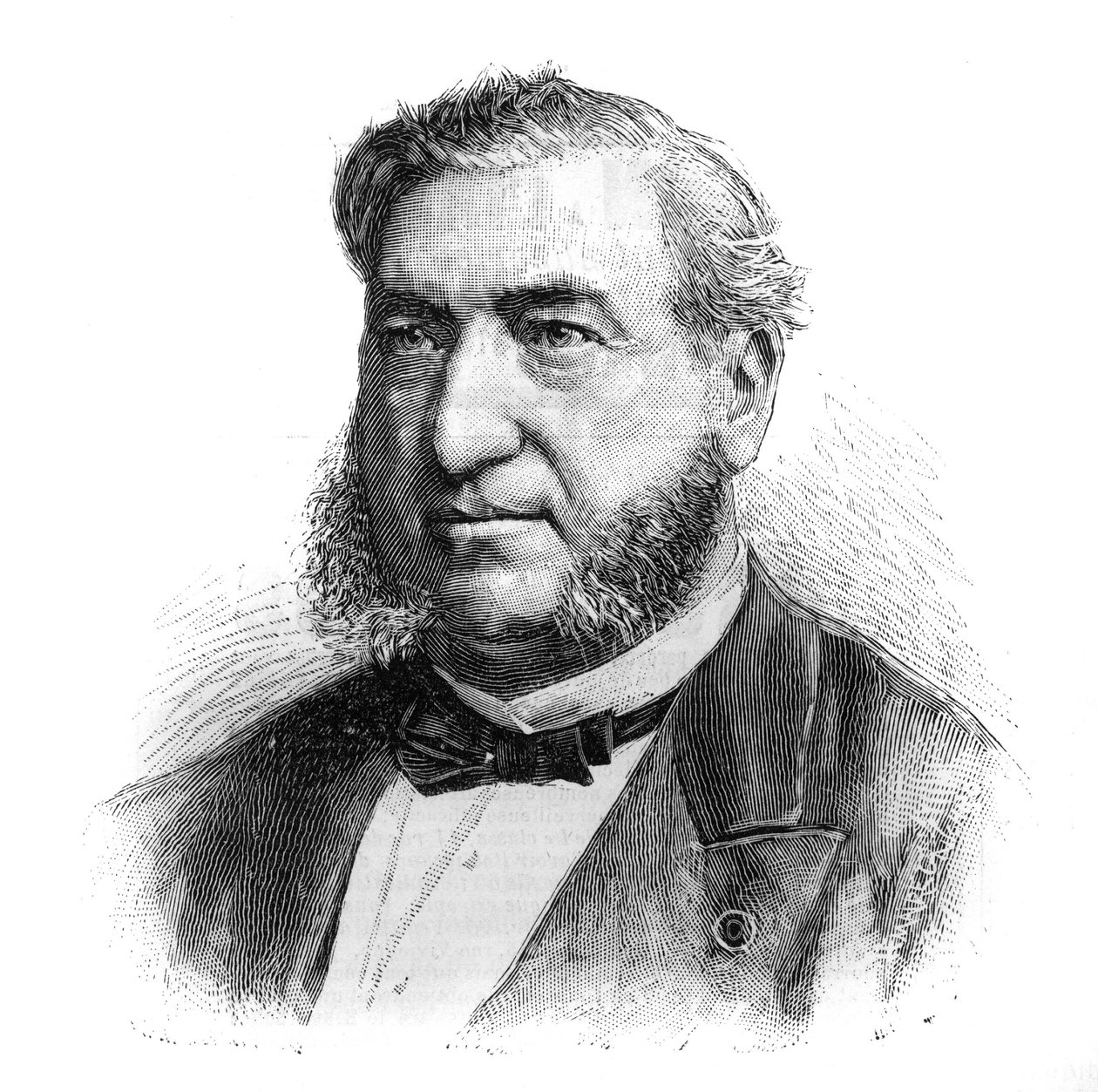 Portrett av Henri Legrand du Saulle (1830-1886), fransk psykiater. Gravering i ""The Illustrated World"" av French School
