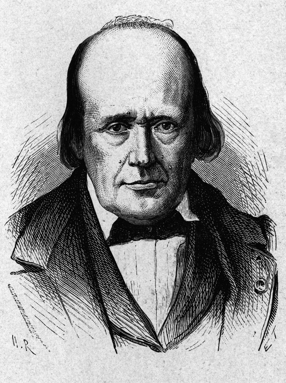 Portrett av Henri Milne - Edwards (1800 - 1885), fransk fysiolog - i "" Album de la Science; berømte vitenskapsmenn; Store funn""" 1896. av French School