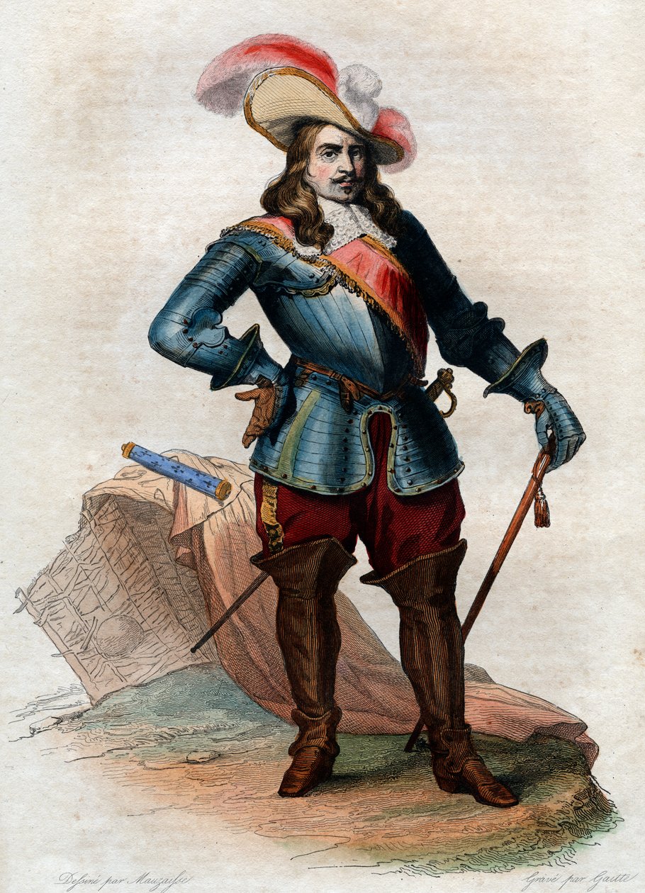 Portrett av Henri de La Tour dAuvergne, Vicomte de Turenne (1611-1675), marskalk av Frankrike. av French School