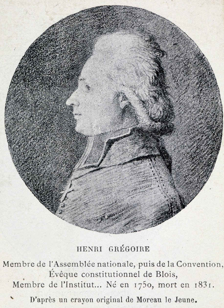Portrett av Henri kjent som Abbe Gregoire (1750-1831), fransk kirkelig og politiker av French School