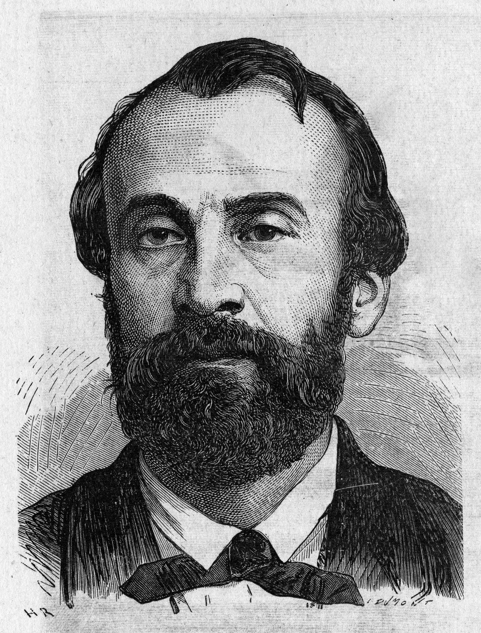 Portrett av Henry Giffard (1825 - 1882), fransk ingeniør - i "" Album of Science; berømte vitenskapsmenn; Store funn""" 1896. av French School