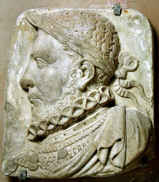 Portrett av Henry II av Frankrike (marmor) av French School