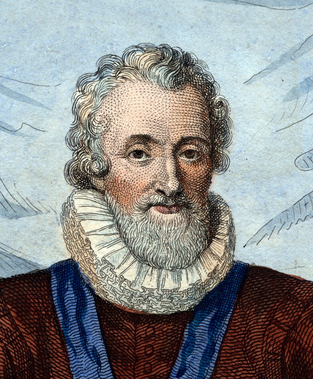 Portrett av Henrik IV (1553-1610), konge av Frankrike. av French School