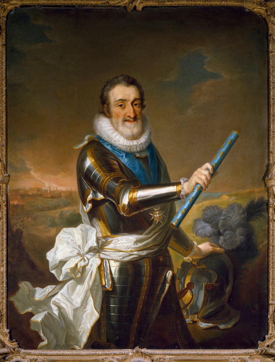 Portrett av Henry IV av Frankrike, i rustning av French School