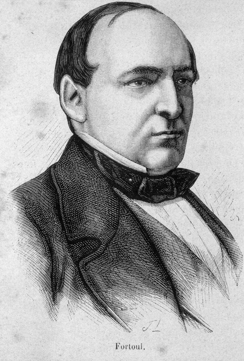 Portrett av Hippolyte Fortoul, fransk forfatter og minister (1811-1856) - i "" L