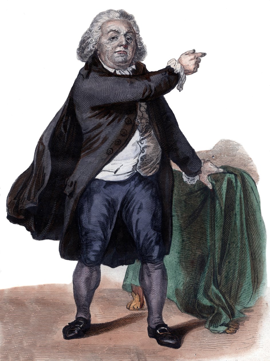 Portrett av Honore Gabriel Riqueti, Comte de Mirabeau (1749-1791), fransk politiker og revolusjonær. av French School