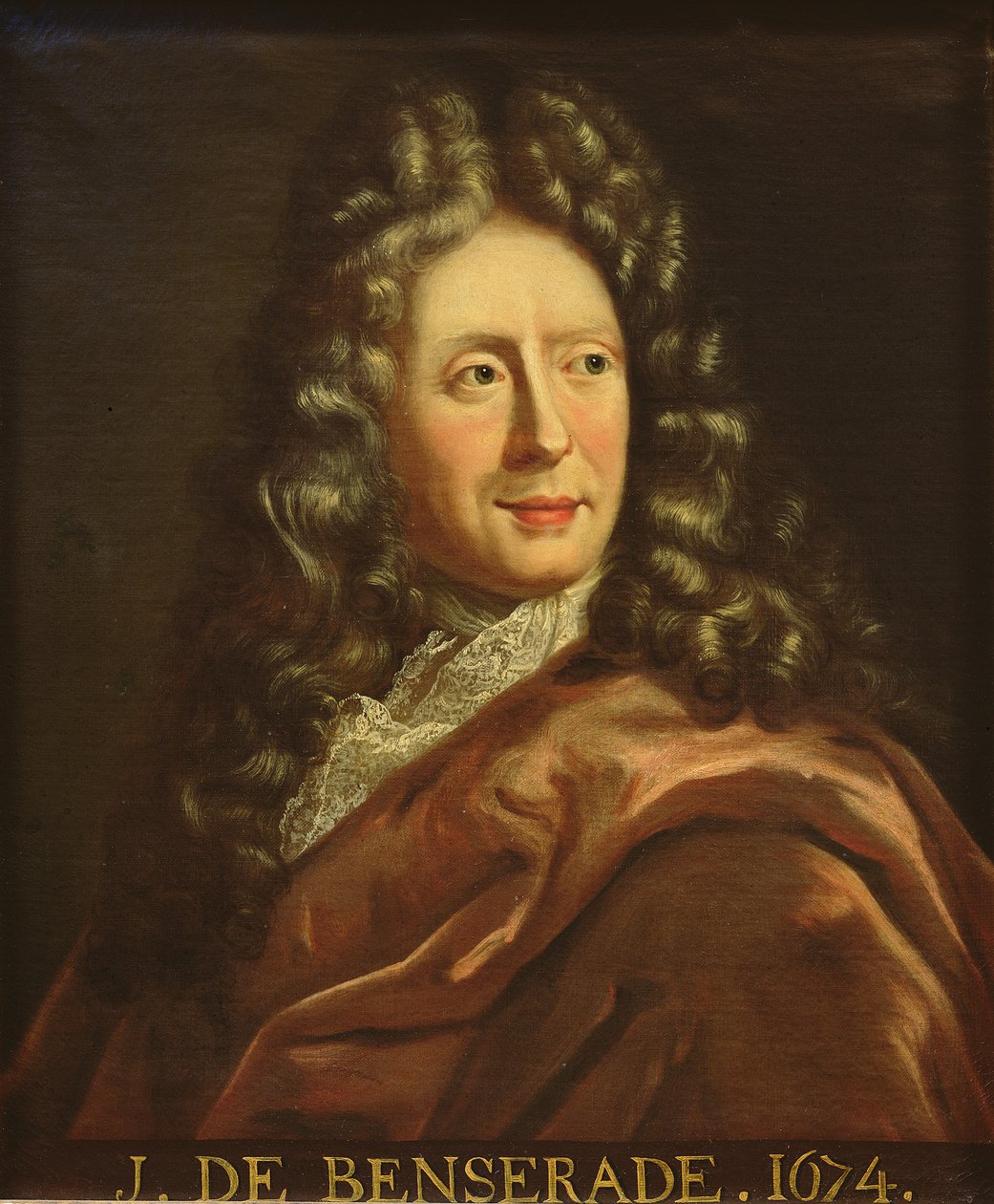 Portrett av Isaac de Benserade (1612-91) 1674 av French School