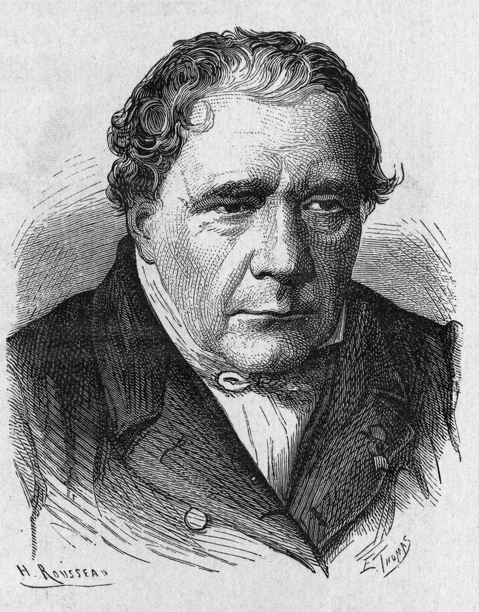 Portrett av Jacques Babinet (1794 - 1872), fransk fysiker og astronom - i "Album de la Science; berømte vitenskapsmenn; Store funn""" 1896. av French School