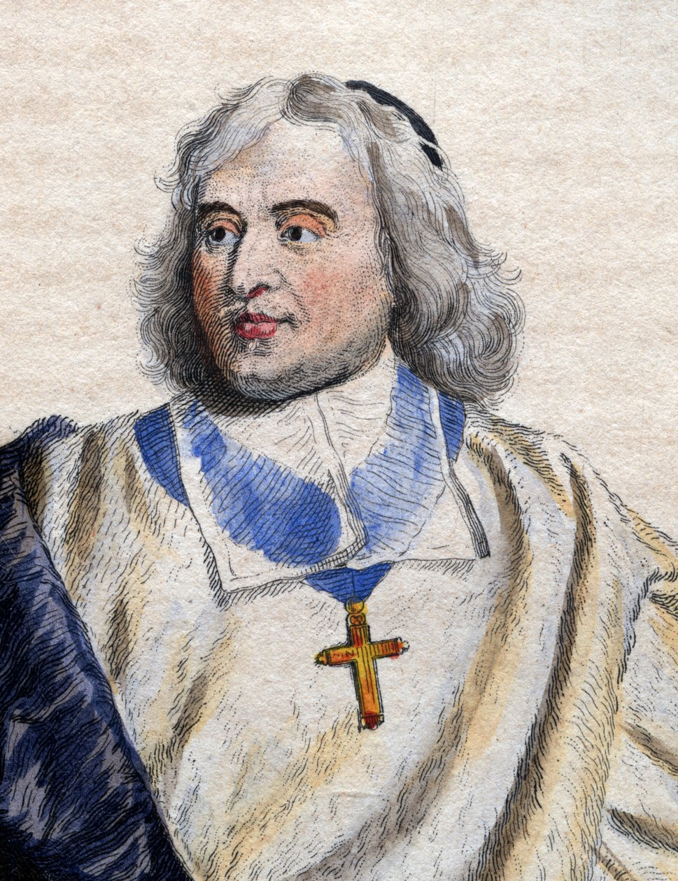 Portrett av Jacques Benigne Bossuet (1627-1704), fransk biskop og teolog. av French School