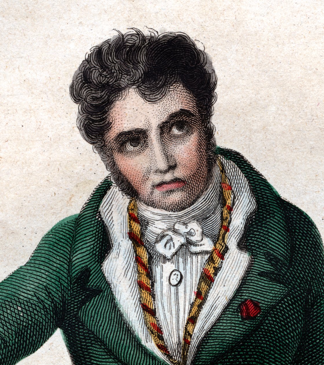 Portrett av Jacques Louis David (1748-1825), fransk maler. av French School