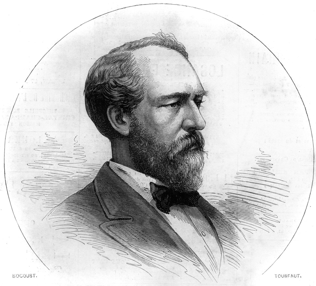Portrett av James Abram Garfield av French School