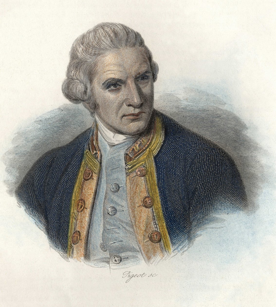 Portrett av James Cook av French School