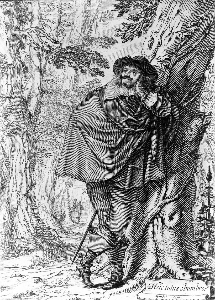Portrett av James Howel, av Abraham Bosse og Claude Mellan, 1641 av French School