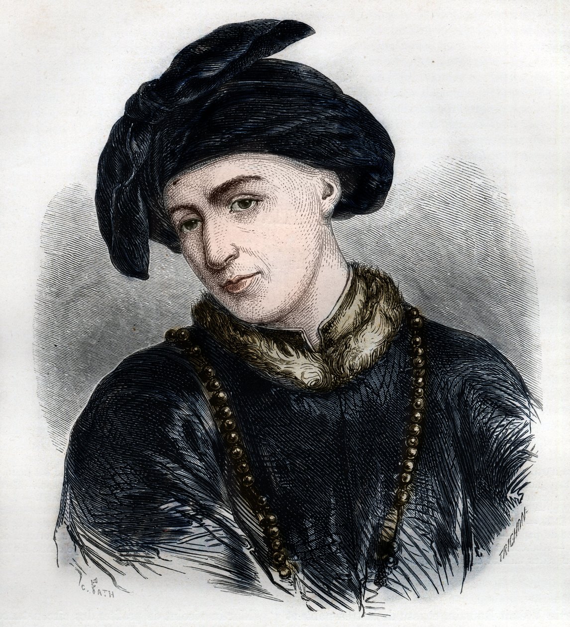 Portrett av Jan Hus (eller Jean Huss av French School