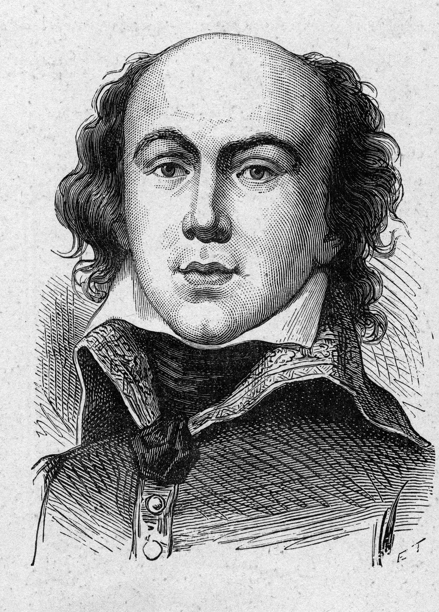Portrett av Jean-Baptiste (Jean Baptiste) Annibal Aubert du Bayet (DuBayet) (1757-1797) fransk politiker og general. av French School