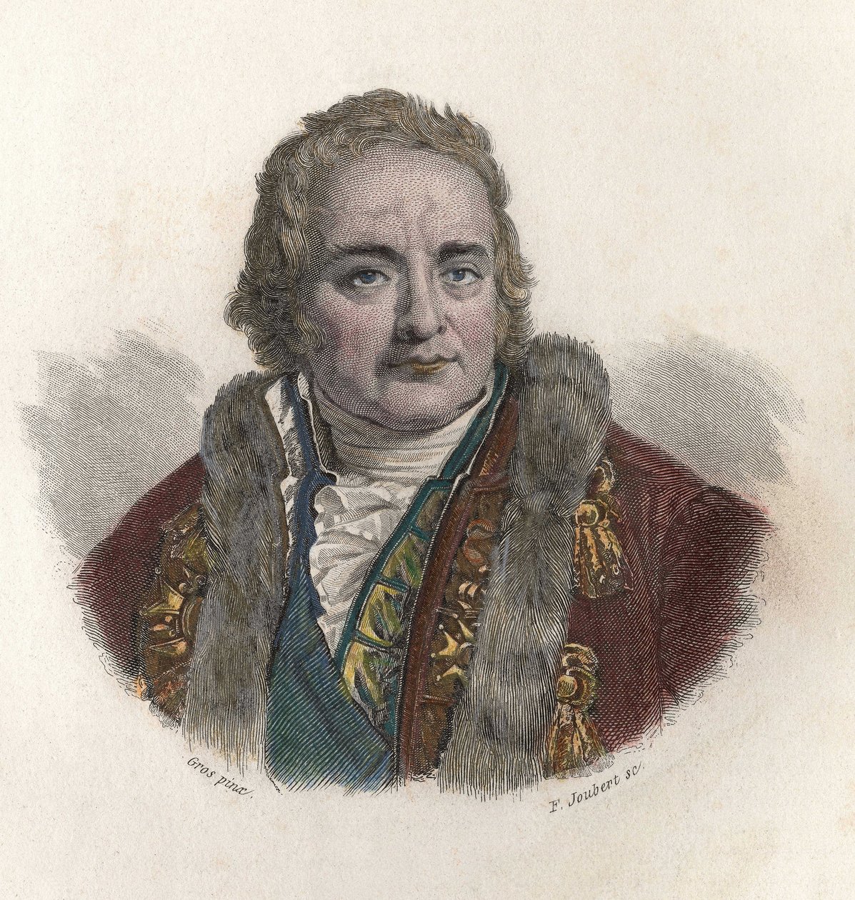 Portrett av Jean Antoine (Jean - Antoine) Chaptal, greve av Chanteloup (1756-1832), fransk kjemiker og politiker. I "" Portretter av nyttige menn"" av French School