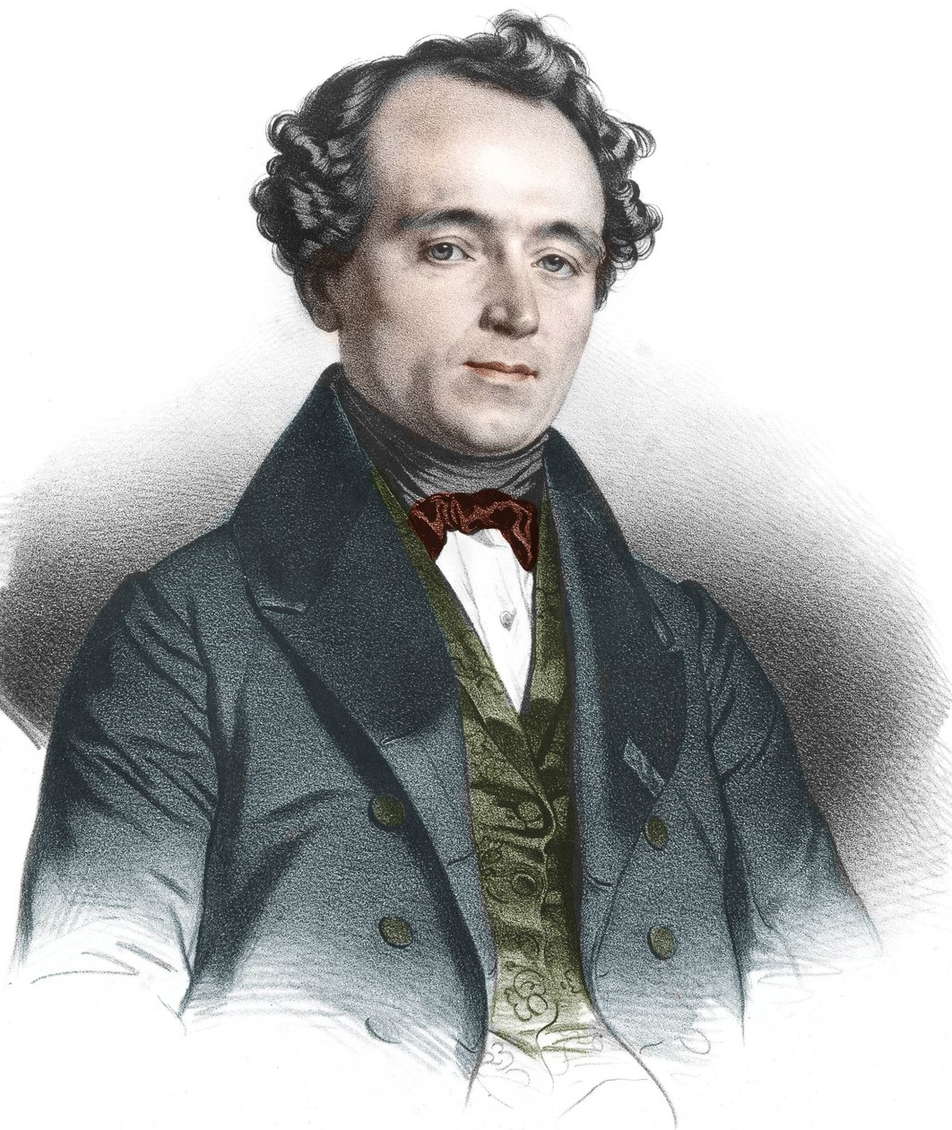 Portrett av Jean Baptiste (Jean-Baptiste) Andre Dumas (1800-1884) fransk kjemiker. av French School