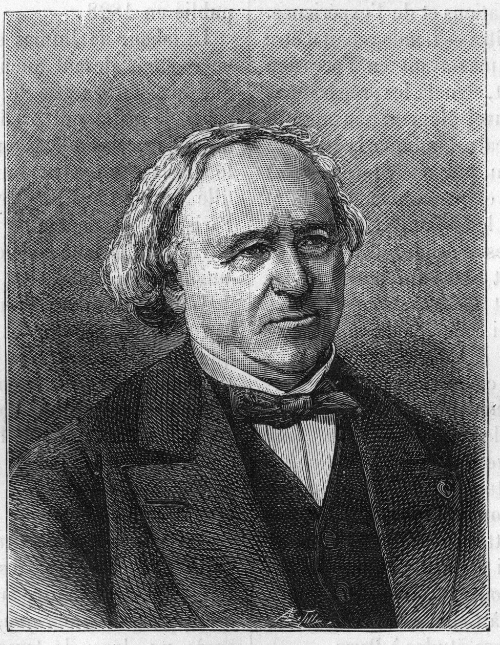 Portrait of Jean Baptiste (Jean-Baptiste) Dumas (1800-1884) French chemist, founder of the Central School of Arts and Manufactures in 1832. av French School