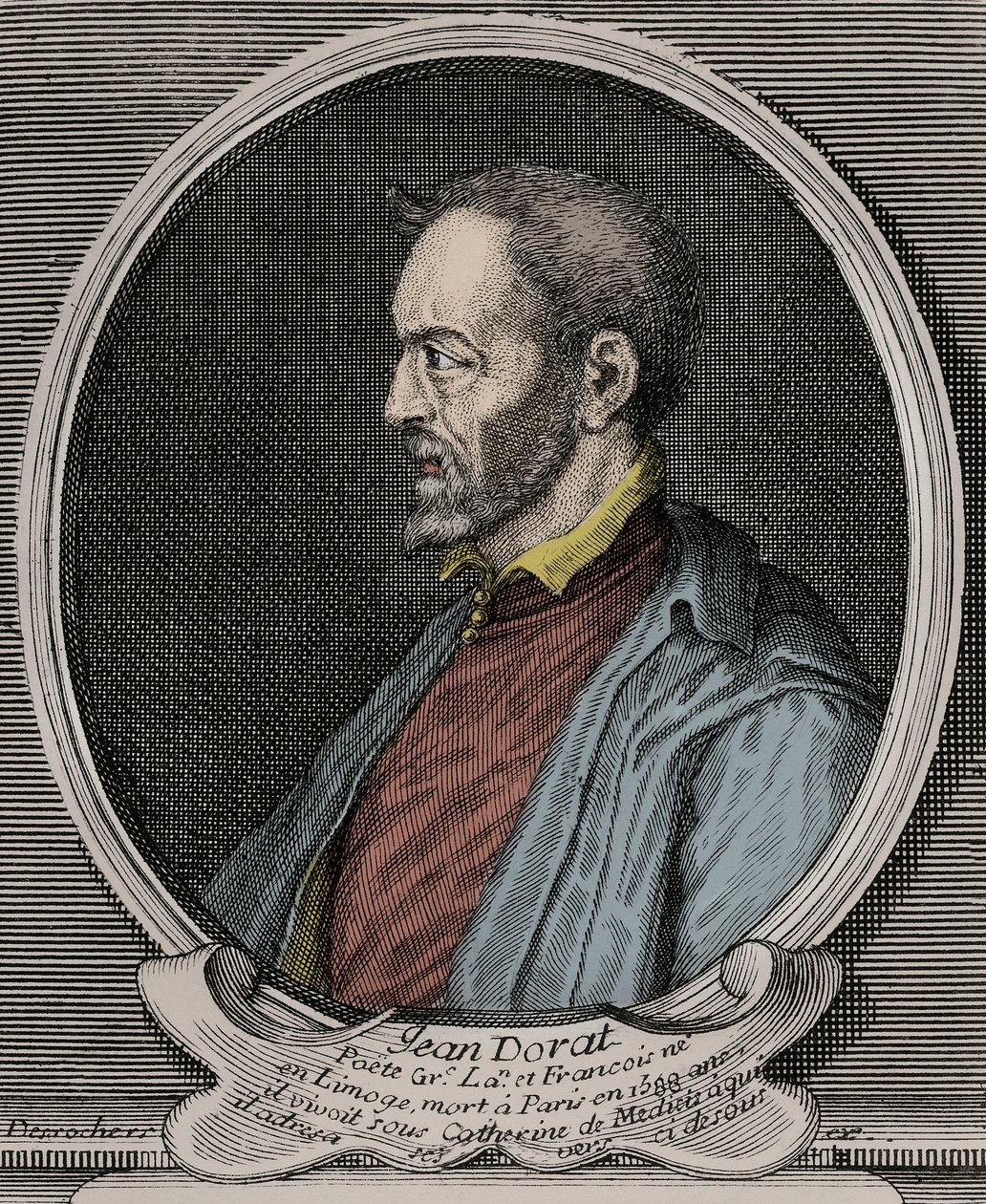 Portrait of Jean Dorat (Auratus of his real name Jean Dinemandi av French School