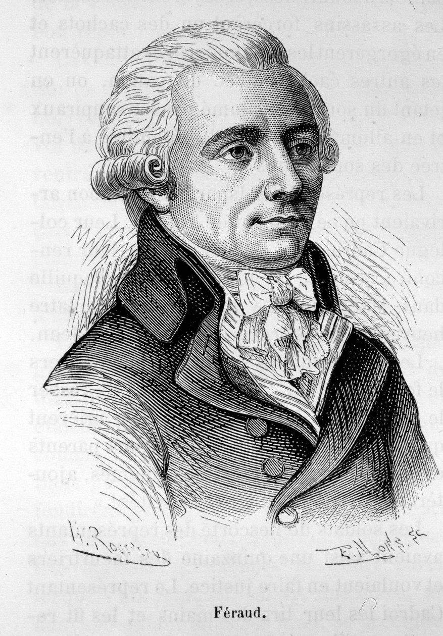 Portrett av Jean Feraud (eller Ferraud), fransk politiker (1764-1795) - i "" L