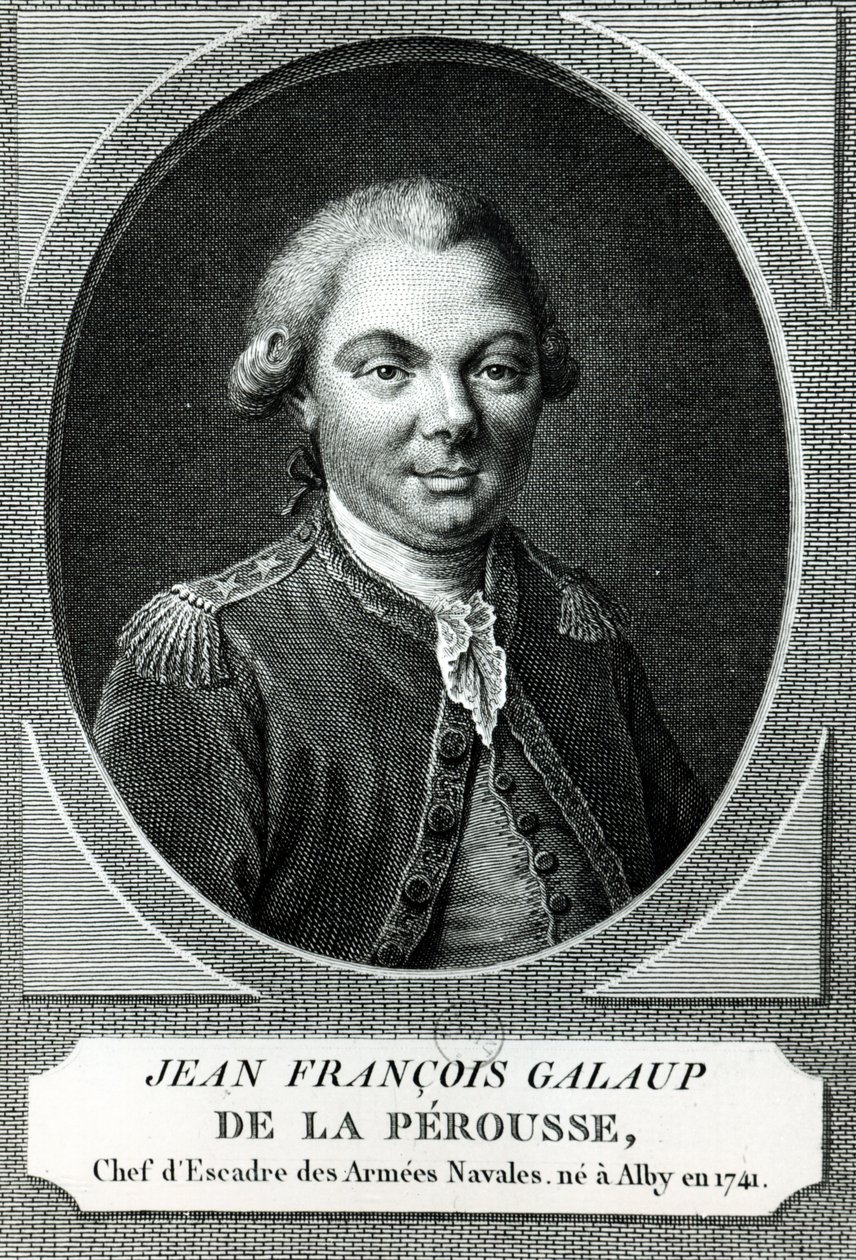 Portrett av Jean Francois Galaup de la Perouse (1741-88) av French School
