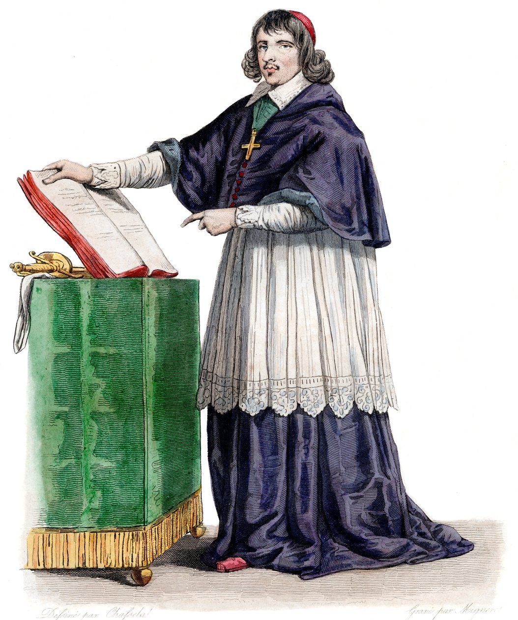 Portrett av Jean Francois Paul de Gondi (Gondy) (1614-1679), kardinal de Retz, fransk coadjutor-biskop. av French School