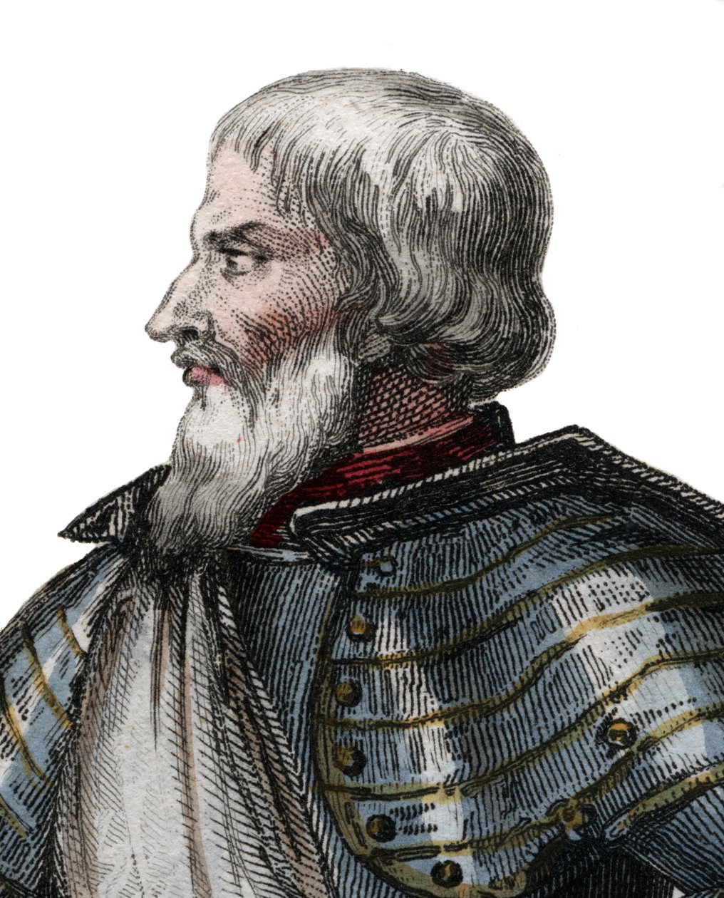 Portrett av Jean II Le Maingre (Le Meigre) (1366-1421), kalt Boucicaut, marskalk av Frankrike. av French School