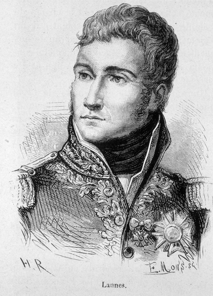 Portrait of Jean Lannes, Duke of Montebello, Marshal of France (1769 - 1809) - in “The History of France” by Henri Martin av French School