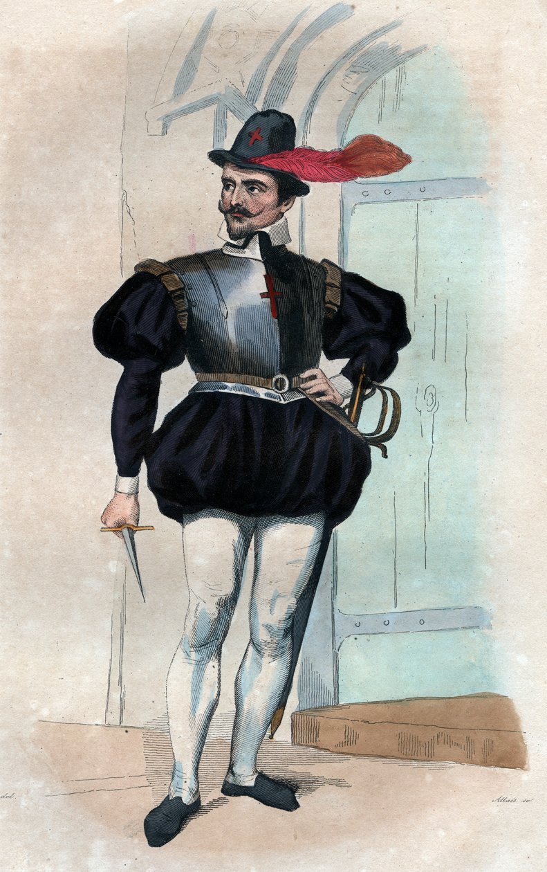 Portrett av Jean Leclerc, kalt Bussy Leclerc (d.1635). av French School