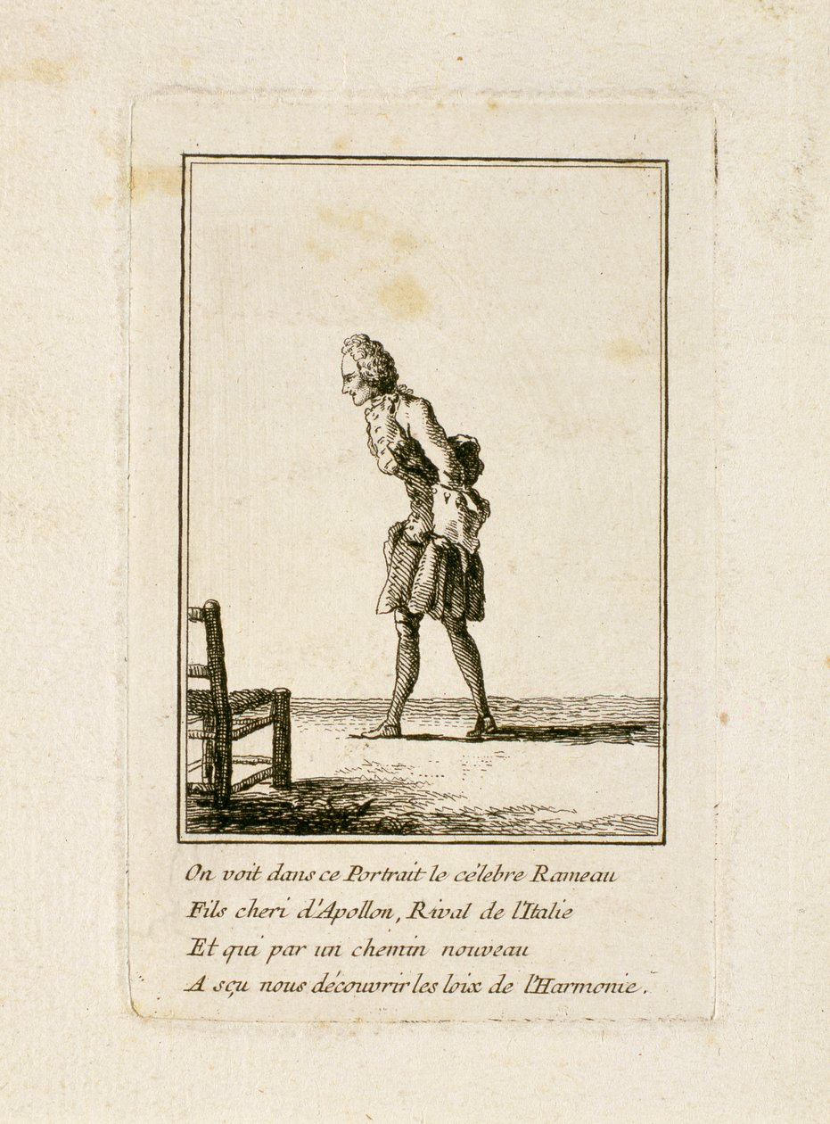 Portrett av Jean-Philippe Rameau (1683-1764) av French School