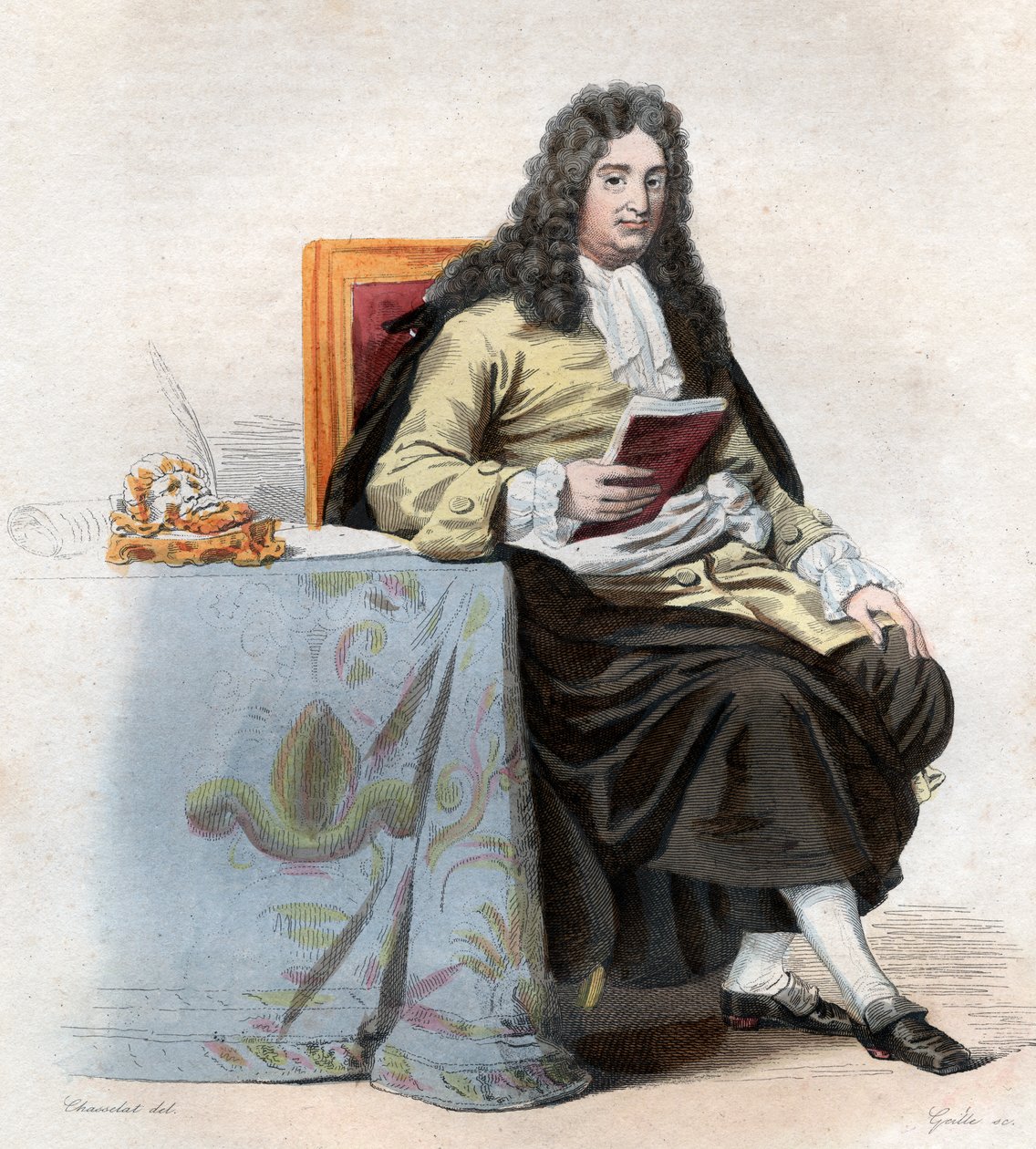 Portrett av Jean Racine (1639–1699), fransk dramatiker. av French School