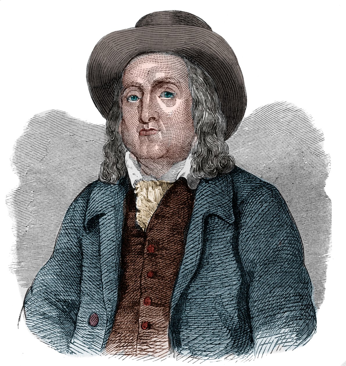 Portrett av Jeremy Bentham (1748–1832), engelsk filosof, økonom og teoretisk jurist. av French School