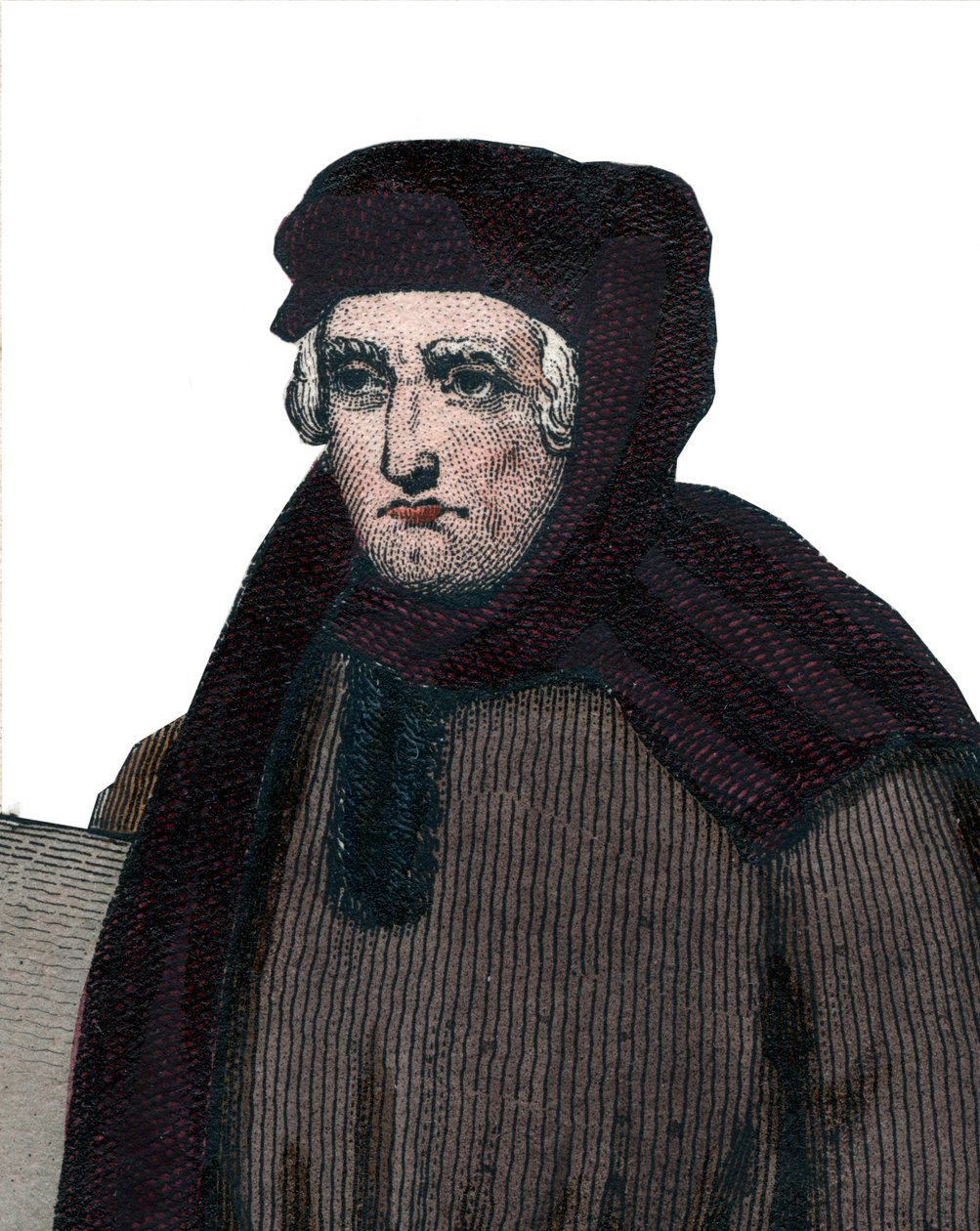 Portrett av John Froissart (1337-1404), franske kronikere fra middelalderens Frankrike. av French School
