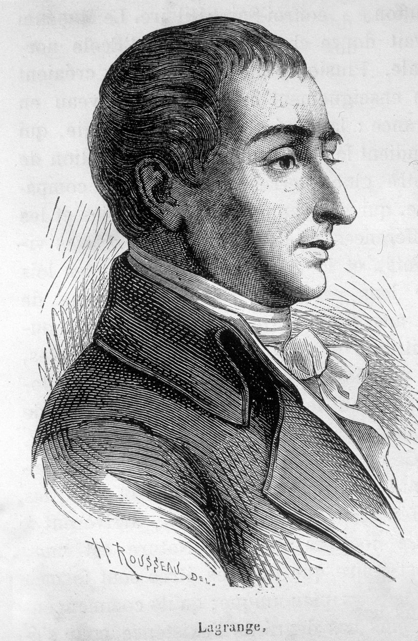 Portrett av Joseph Louis, greve av Lagrange (1736-1813), fransk matematiker - i "" L