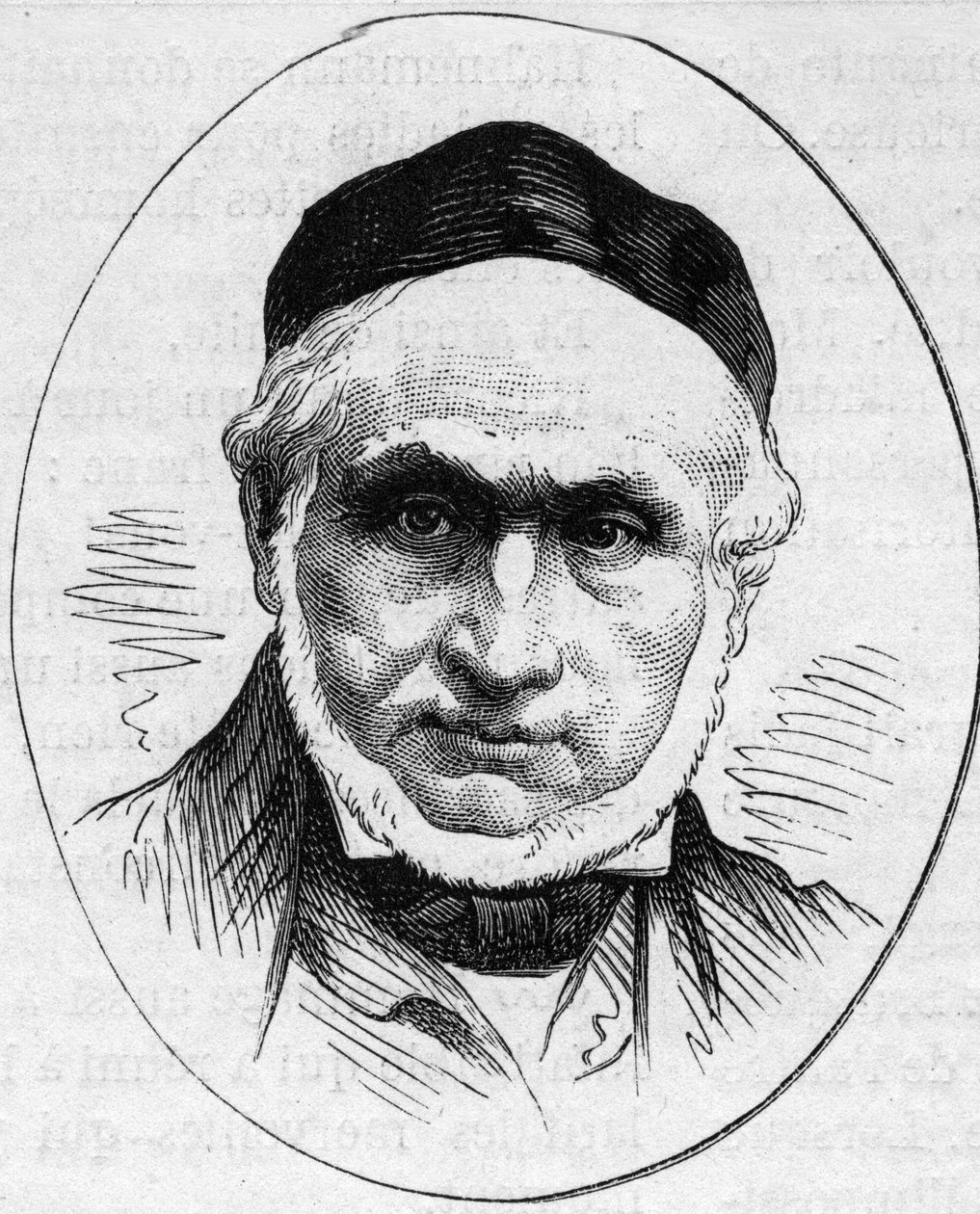 Portrett av Joseph Nicolas Robert Fleury (Robert-Fleury av French School