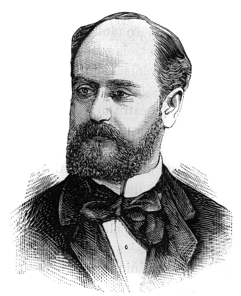 Portrett av Jules Develle (1845-1919), fransk politiker. Gravering i ""The Illustrated World"", 16. januar av French School