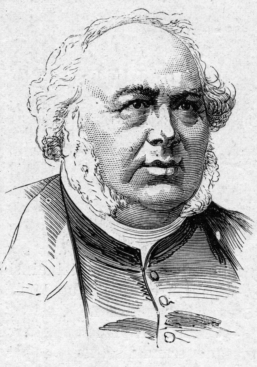 Portrett av Jules Janin (1804-1874), fransk forfatter, kritiker og akademiker. Gravering i "" Le Monde Illustré"" nr. 883 av 14. mars 1874. av French School
