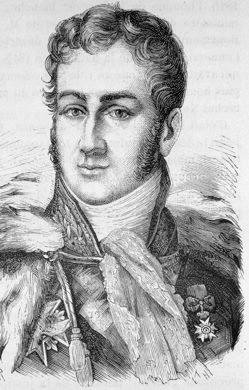 Portrett av Jules de Polignac, fransk politiker (1780 - 1847) - i "" L