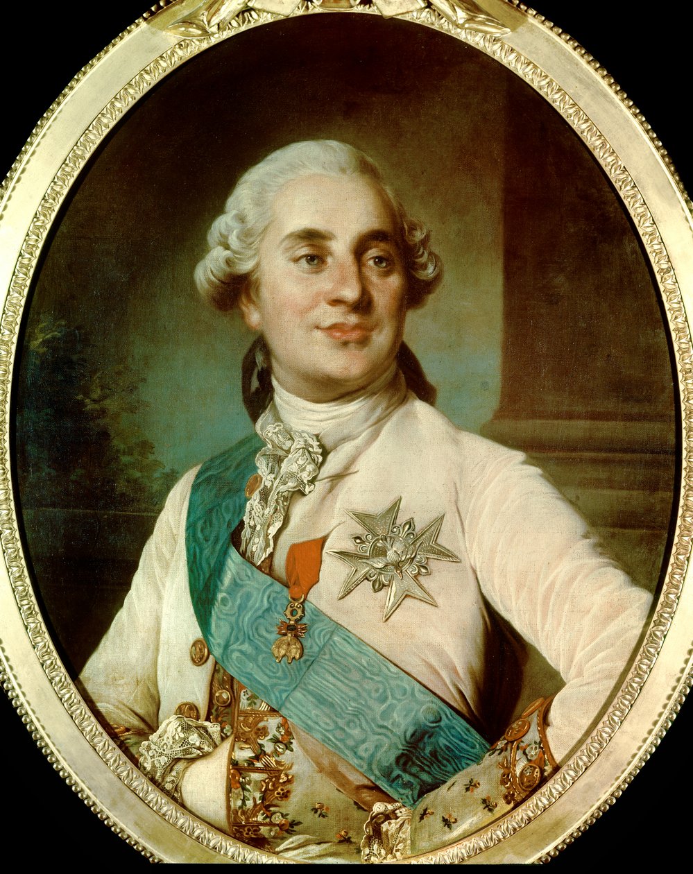 Portrett av kong Louis XVI (1754-1793) ved 30 år Anonymt maleri av den franske skolen. 1784. Paris, Musee Carnavalet. - Portrett av kong Louis XVI (1754-1793) i en alder av 30. Anonymt maleri av den engelske skolen. 1784. Carnavalet-museet, Paris av French School