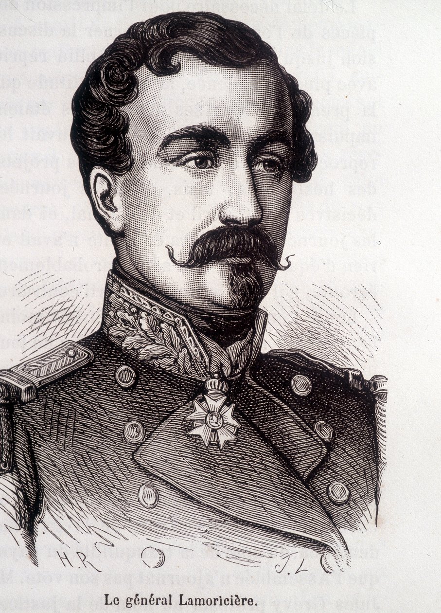 Portrett av Lamoricière, fransk general og politiker (1806 - 1865) av French School