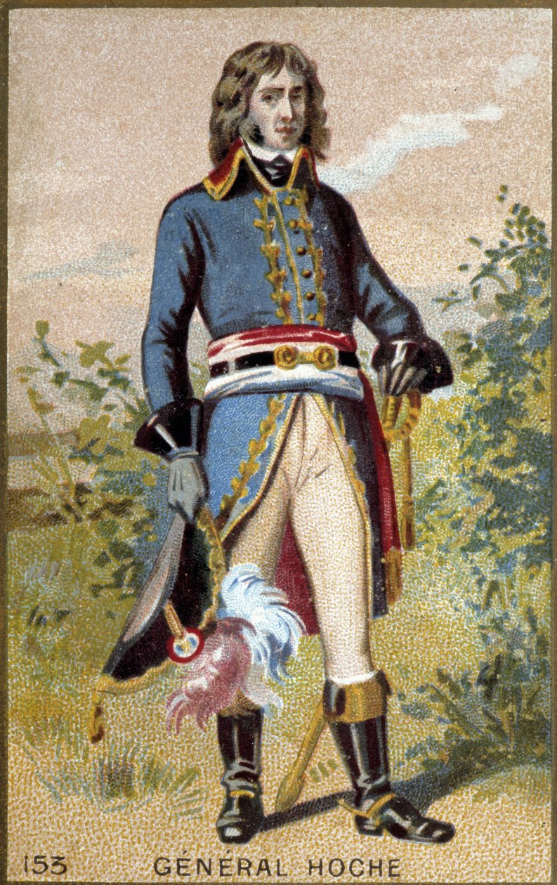 Portrett av Lazare Louis Hoche (1768-1797), fransk general. av French School