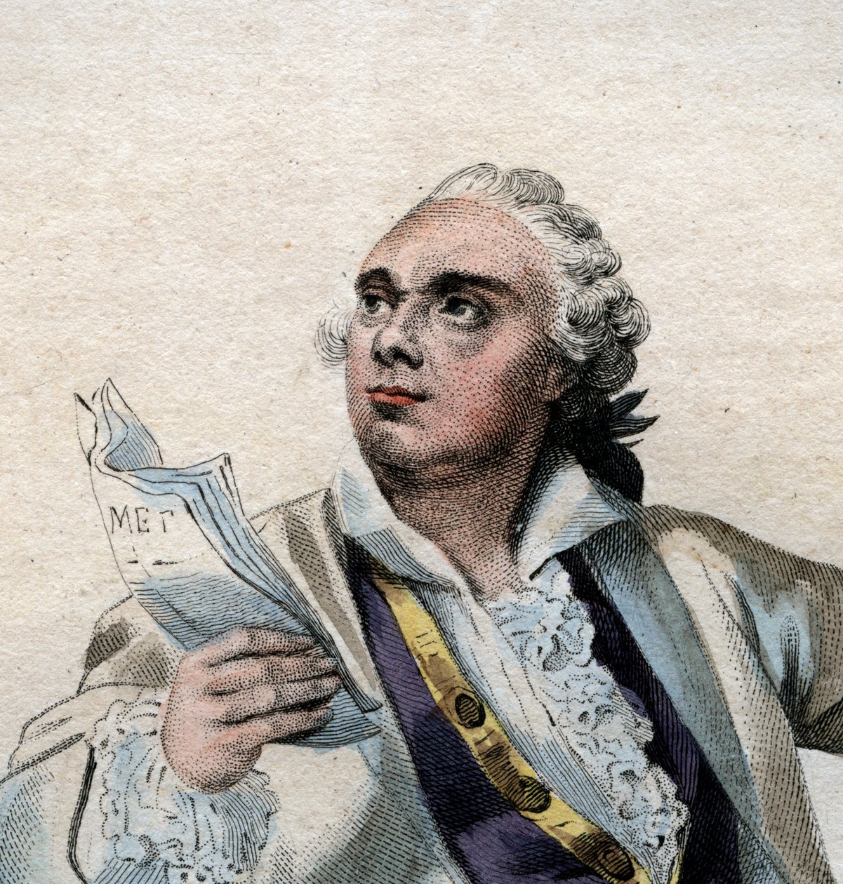 Portrett av Lekain (1729-1778), fransk skuespiller. av French School