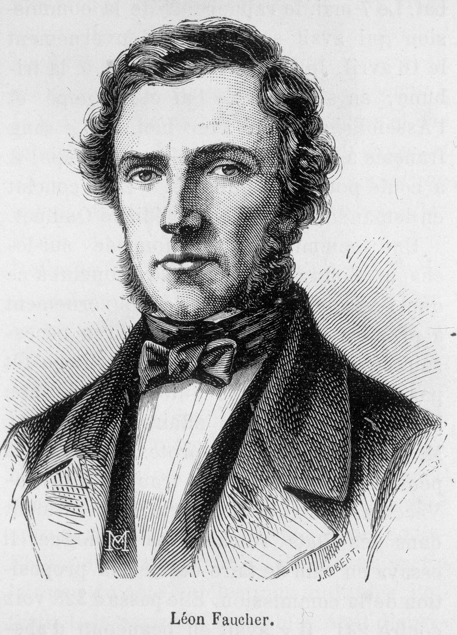 Portrait of Leon Faucher av French School