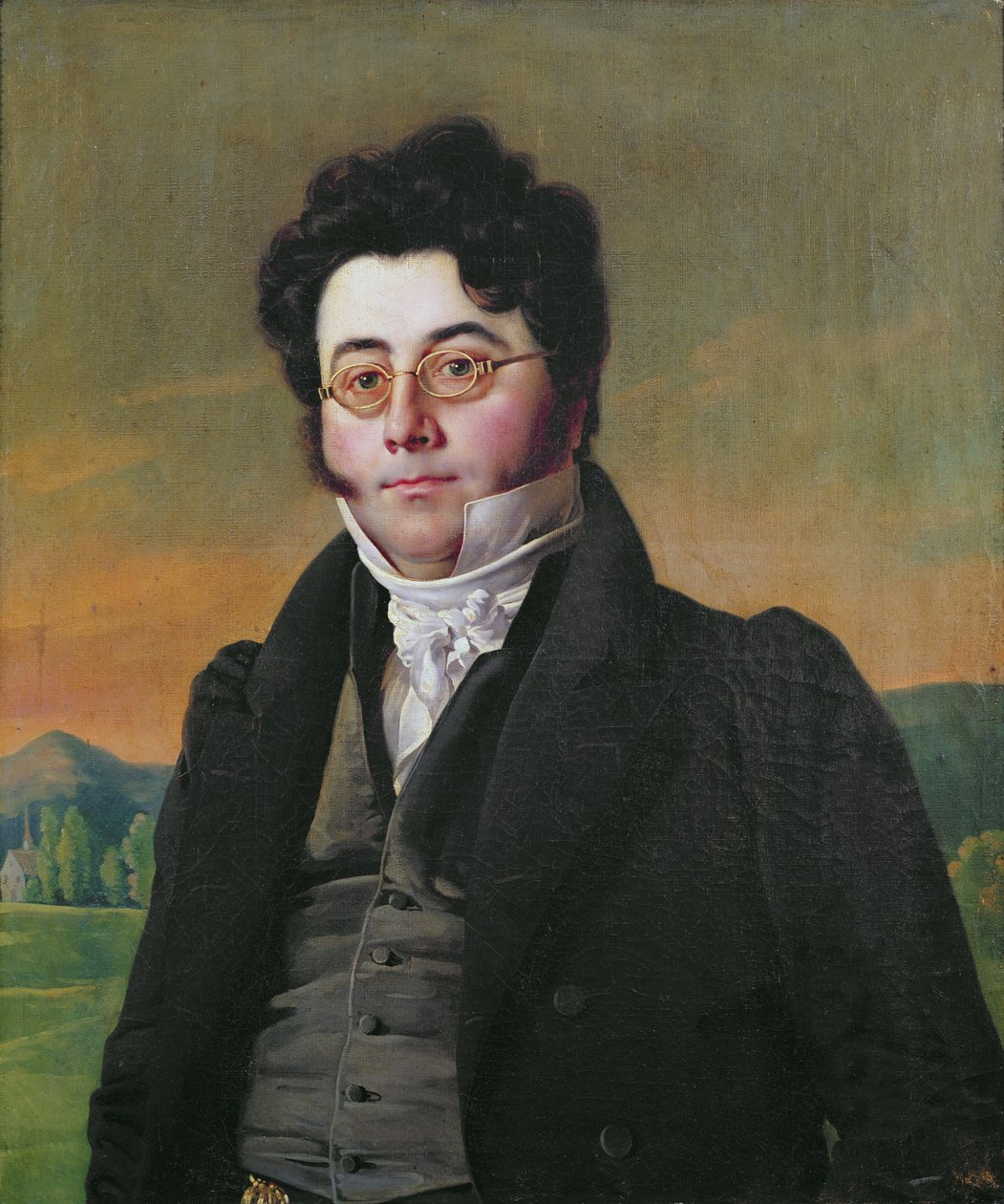 Portrett av Louis Auguste Baudelocque (1799-1863) av French School