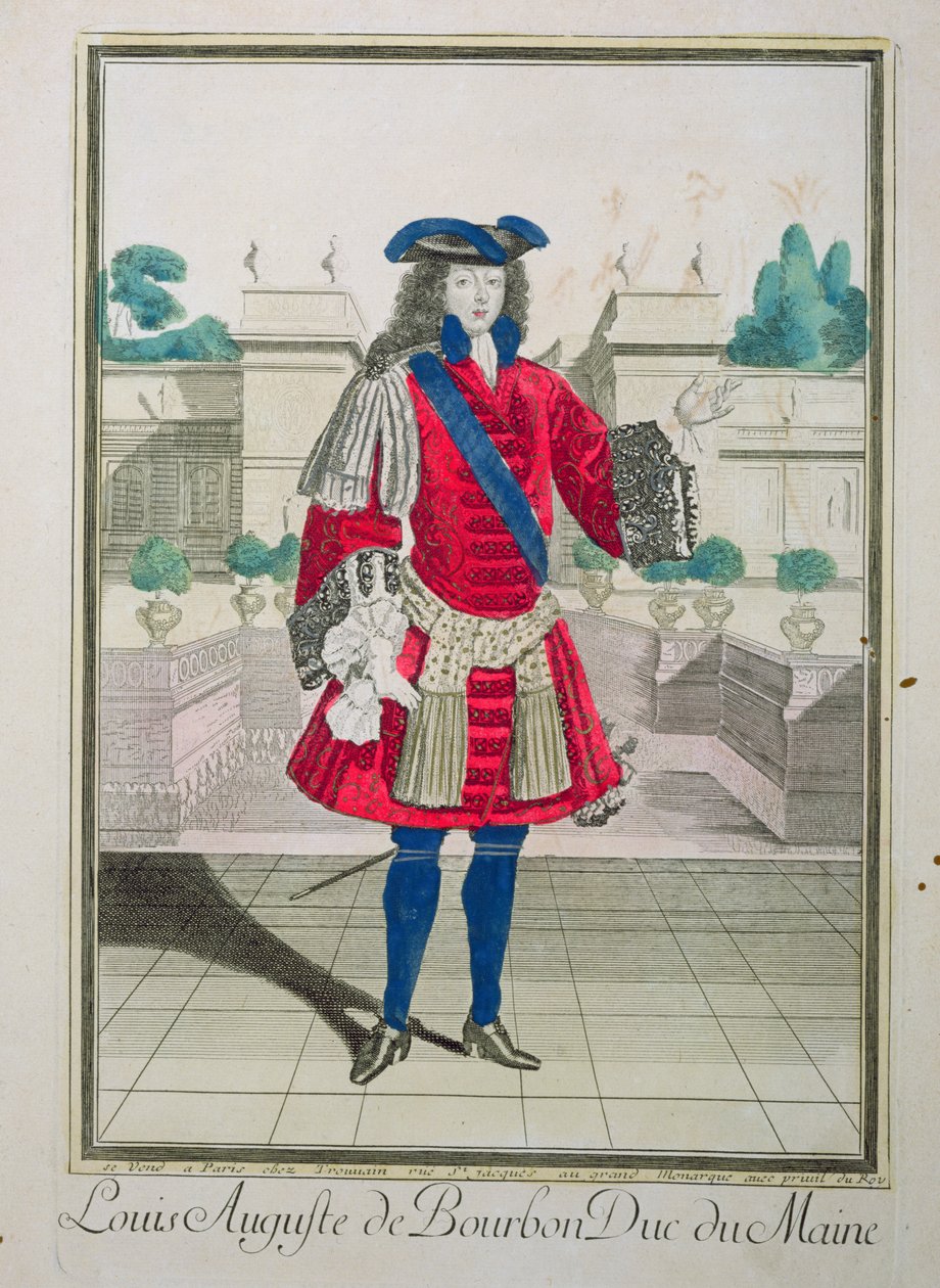 Portrett av Louis Auguste de Bourbon (1670-1736) hertug av Maine av French School
