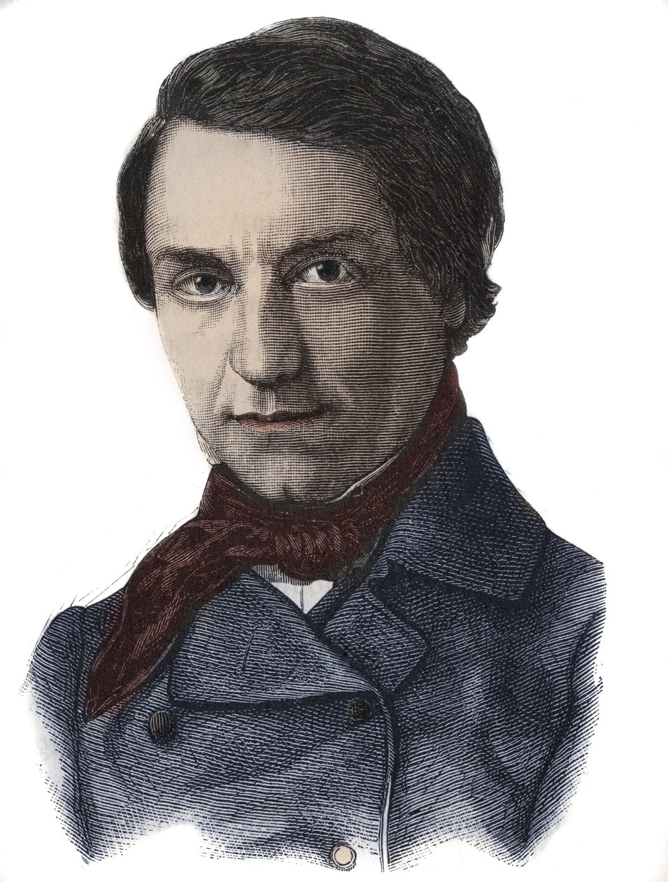 Portrett av Louis Blanc, fransk politiker og historiker (1811 - 1882) av French School