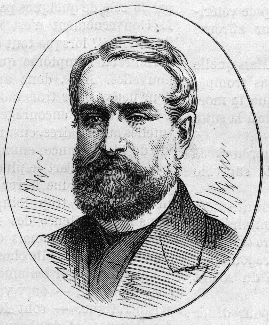 Portrett av Louis Cabat (1812-1893), fransk maler. Gravering i "" Le Monde Illustré"" nr. 890 av 2. mai 1874. av French School